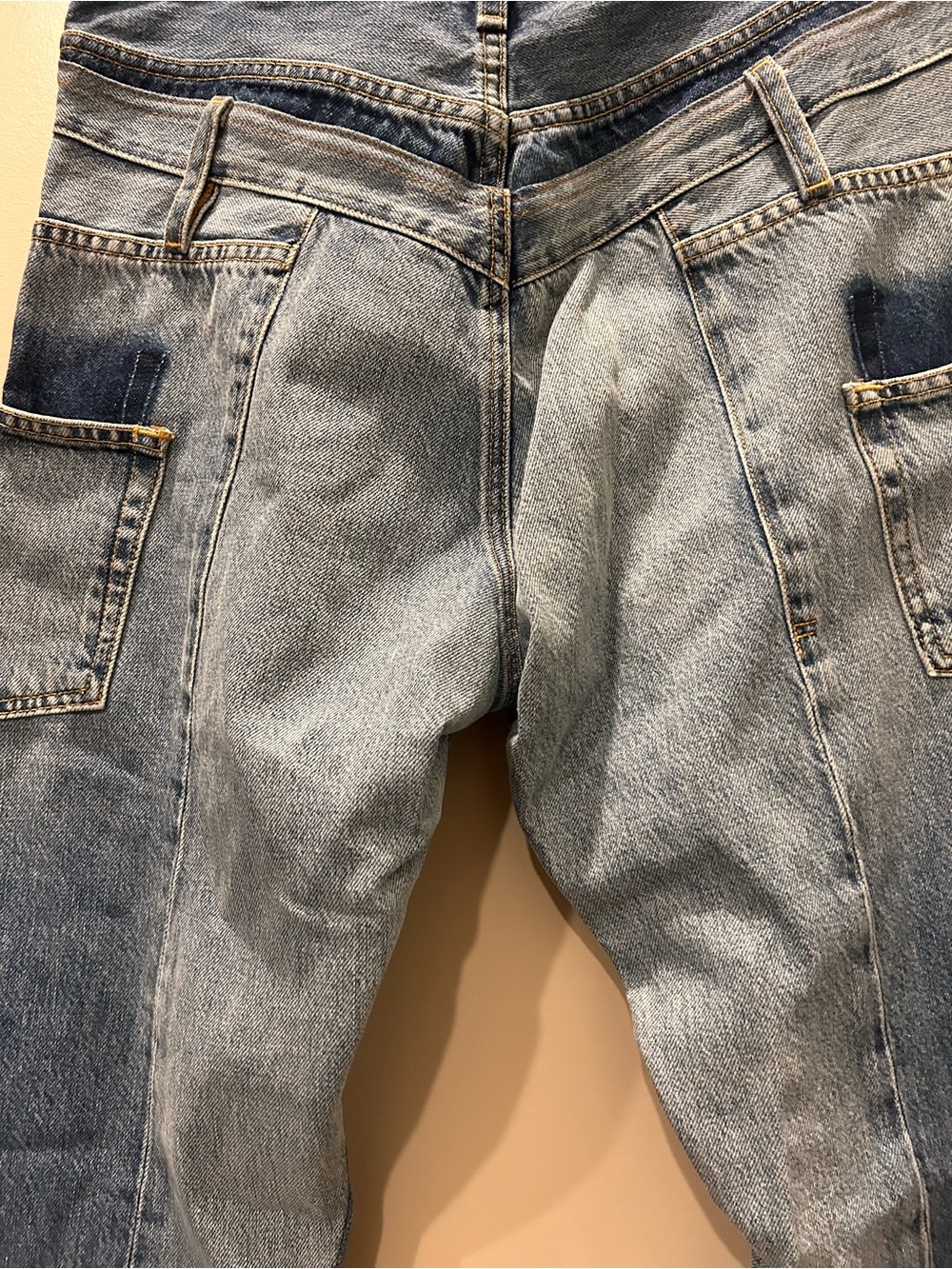 Frame Denim Two-Tone Blue Bootcut - Picture 9 of 11